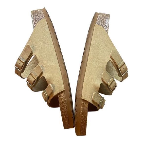 Birkenstock Florida Fresh Birkibuc Sandals Latte Beige/Beige Sz 37 Narrow Vegan - Picture 4 of 6